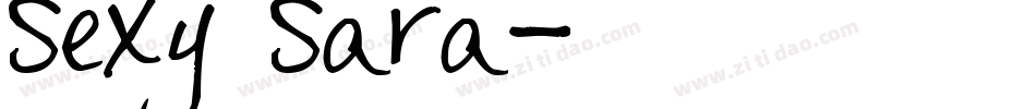 Sexy Sara字体转换